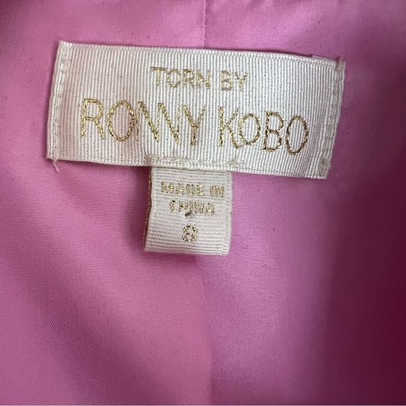 Torn by Ronny Kobo Char Pink Mini Dress size S - Picture 5 of 7